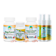 What's included in the Back to School Essentials Bundle: Mag-Focus, Immune Support Chewable, Kids' Vitamin Chewable, Kid-Safe Hand Sanitizer