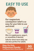 Mag Go Magnesium Powder – Supports Digestive Wellness & Gentle Daily Regularity