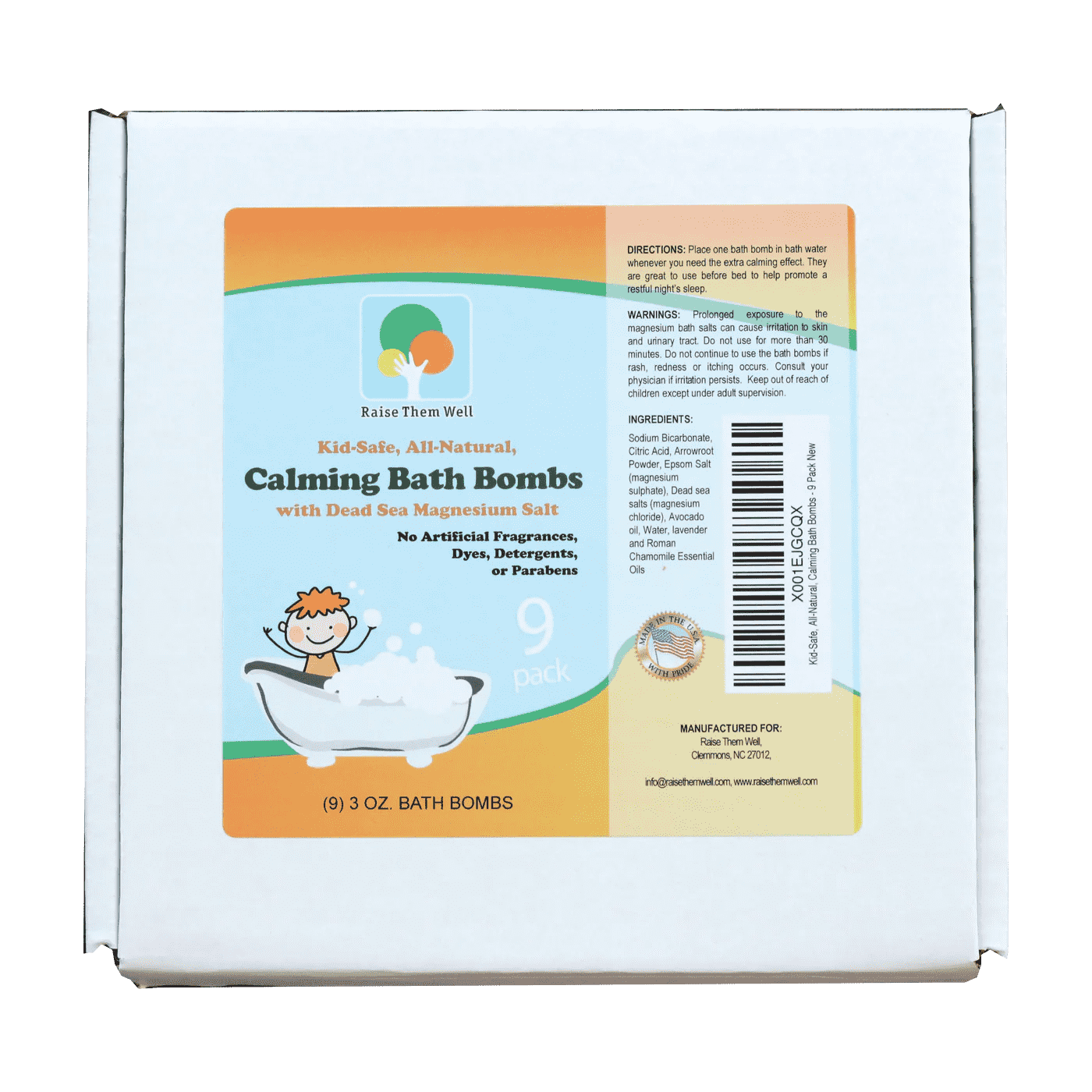 Box of Calming Magnesium Bath Bombs