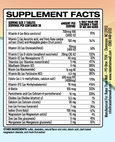 Kids' Chewable Vitamins Supplement Facts