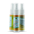 Three 1-ounce bottles of kid-safe toxic-free hand sanitizer spray