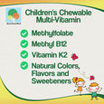 Children's Chewable Vitamin Product Label - Features