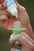 One drop of Vitamin D Drops on pacifier