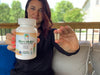 Mom Multi+ Bottle and 2-capsule daily dose