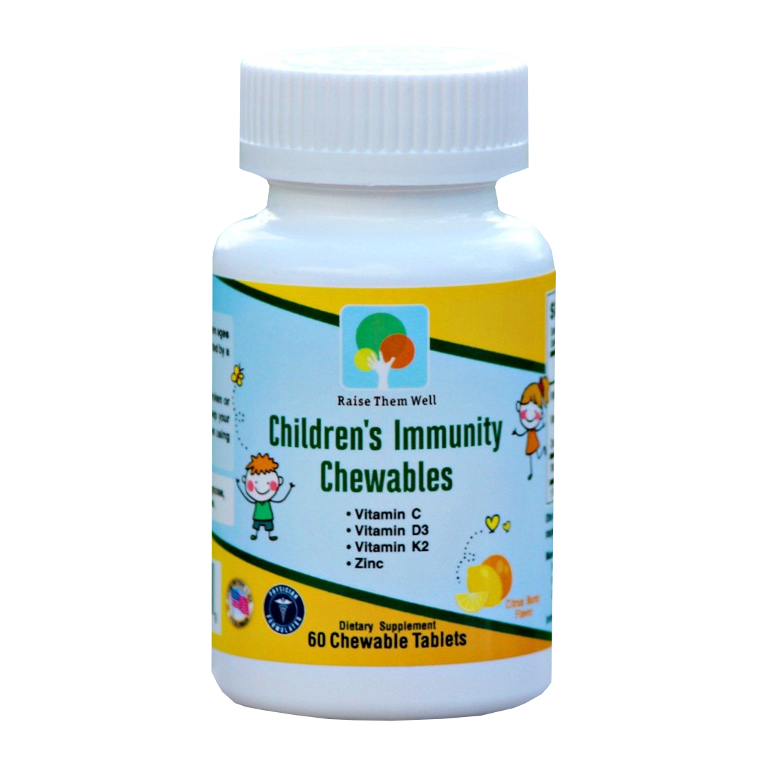 Kids' Immune Support Chewable with All-Natural Colors, Flavors, and Sweeteners