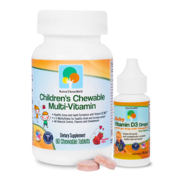 Bundle and Save: Toddler Vitamins with Vitamin D3 and K2 Drops