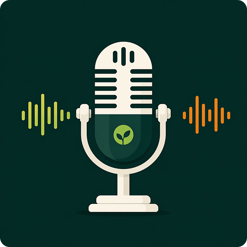 Healthy Discourse podcast microphone illustration