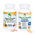 Bundle and Save: Happy Belly + Strong Body, Chewable Probiotic and Multivitamin