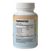 Supplement bottle with label showing 'Supplement Facts' on a white background