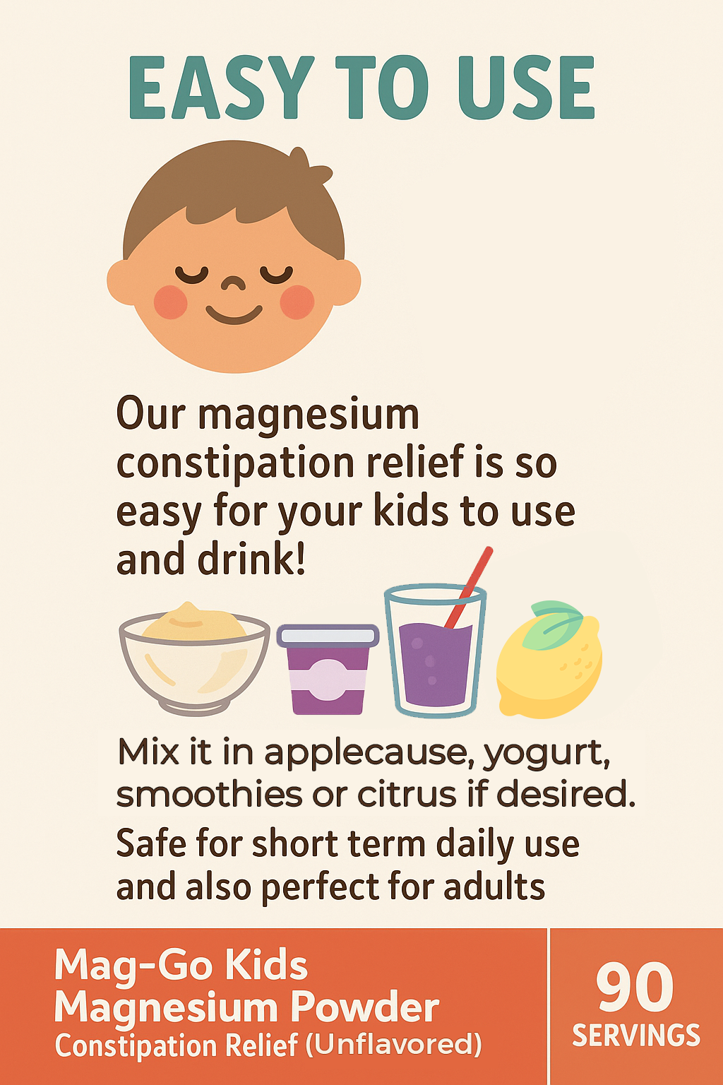 Mag Go Magnesium Powder – Supports Digestive Wellness & Gentle Daily R