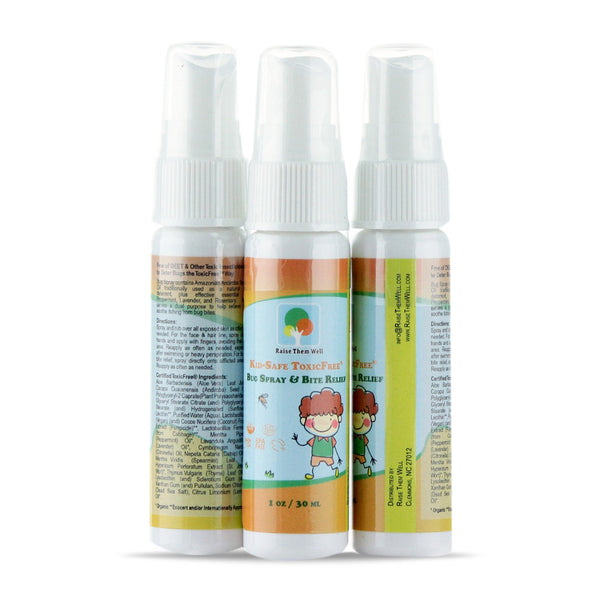3-Pack, Kid-Safe Certified ToxicFree® Bug Spray and Bite Relief. 1oz containers