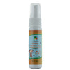 Front label of kid-safe, certified toxic-free hand sanitizer spray bottle