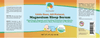 Product label for Little Ones Magnesium Serum for Sleep