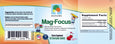 Mag-Focus Vitamins for Focus and Attention Product Label