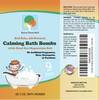 Product Label for Calming Magnesium Bath Bombs