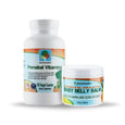 Essentials for expecting moms: all natural prenatal vitamins and baby belly balm stretch mark and scar defense